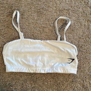 Gymshark white training bandeau
